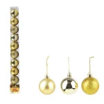 Bola Art Tb Lisa 5Cm Z5099 C/10 Cor Ouro