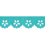 Bordado Marilda 01 Liso 2,1Cm C/10M Cor 226 Azul Turquesa