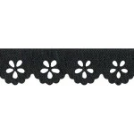 Bordado Marilda 01 Liso 2,1Cm C/10M Cor 304 Preto
