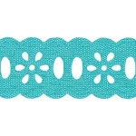 Bordado Marilda 02 Pf Marg Lis2,3Cmc/10M Cor 226 Azul Turquesa