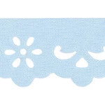Bordado Marilda 03 Liso 3,4Cm C/10M Cor 202 Azul Claro