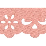 Bordado Marilda 03 Liso 3,4Cm C/10M Cor 210 Salmao