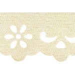 Bordado Marilda 03 Liso 3,4Cm C/10M Cor 218 Perola