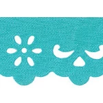 Bordado Marilda 03 Liso 3,4Cm C/10M Cor 226 Azul Turquesa