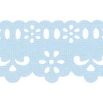 Bordado Marilda 05 Pf Liso 4,3Cm C/10M Cor 202 Azul Claro