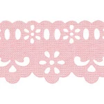 Bordado Marilda 05 Pf Liso 4,3Cm C/10M Cor 205 Rosa