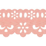 Bordado Marilda 05 Pf Liso 4,3Cm C/10M Cor 210 Salmao