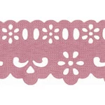 Bordado Marilda 05 Pf Liso 4,3Cm C/10M Cor 318 Rose