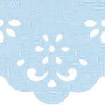 Bordado Marilda 06 Liso 5,5Cm C/10M Cor 202 Azul Claro