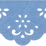 Bordado Marilda 06 Liso 5,5Cm C/10M Cor 214 Azul Motorista