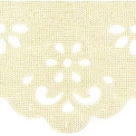 Bordado Marilda 06 Liso 5,5Cm C/10M Cor 218 Perola