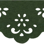 Bordado Marilda 06 Liso 5,5Cm C/10M Cor 306 Verde Pinho