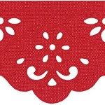 Bordado Marilda 06 Liso 5,5Cm C/10M Cor 309 Vermelho