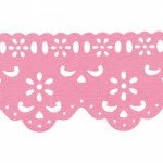 Bordado Marilda 07 Pf Liso 6,4Cm C/10M Cor 205 - Rosa