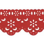 Bordado Marilda 07 Pf Liso 6,4Cm C/10M Cor 309 - Vermelho