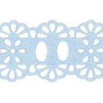 Bordado Marilda 34 Pf Liso 2,3Cm C/10M Cor 202 Azul Claro