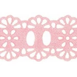 Bordado Marilda 34 Pf Liso 2,3Cm C/10M Cor 205 Rosa
