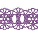 Bordado Marilda 34 Pf Liso 2,3Cm C/10M Cor 208 Lilas