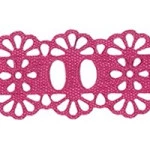 Bordado Marilda 34 Pf Liso 2,3Cm C/10M Cor 222 Pink