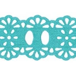 Bordado Marilda 34 Pf Liso 2,3Cm C/10M Cor 226 Azul Turquesa
