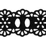 Bordado Marilda 34 Pf Liso 2,3Cm C/10M Cor 304 Preto