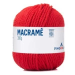 Linha Pingouin Macrame 200G Cor 314 Tomate