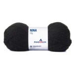 Fio Pingouin Nina 200G Cor 0100 - Preto