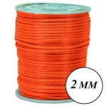 Cordao Imp Nybc Rabo Rato 2Mm C/50M Cor 001 Laranja Neon