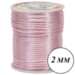 Cordao Imp Nybc Rabo Rato 2Mm C/50M Cor 132 Rosa Bebe