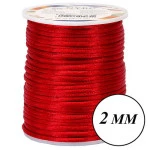 Cordao Imp Nybc Rabo Rato 2Mm C/50M Cor 145 Vermelho