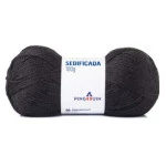 Fio Pingouin Sedificada 500G Cor 0100 - Preto