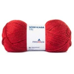 Fio Pingouin Sedificada 500G Cor 0353 - Cereja