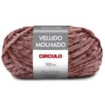 Fio Circulo Veludo Molhado 500G Cor 0844 Rosa Antigo