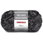 Fio Circulo Veludo Molhado 500G Cor 0940 Preto