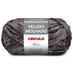 Fio Circulo Veludo Molhado 500G Cor 7417 Chumbo