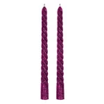 Vela Art Glitter Espiral 20Cm Z2186 C/2 Cor Pink