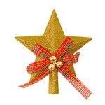 Ponteira Art Estrela Decor.20Cm Z5201 Cor Ouro