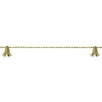 Cordao Art C/8 Sinos Z5222 C/1,65M Cor Ouro