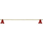 Cordao Art C/8 Sinos Z5222 C/1,65M Cor Vermelho