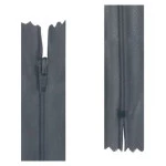 Ziper Imp Nylon Fixo Zc 20Cm C/10 Cor 307 - Cinza Fumaca