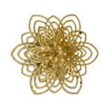 Enf.Art Flor Petalas 11Cm Zc308 C/2 Cor Ouro