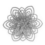 Enf.Art Flor Petalas 11Cm Zc308 C/2 Cor Prata