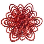 Enf.Art Flor Petalas 11Cm Zc308 C/2 Cor Vermelho
