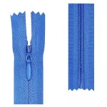 Ziper Imp Nylon Invisivel Zf 15 Cm C/10 Cor 207 - Azul Royal