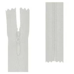 Ziper Imp Nylon Invisivel Zf 40 Cm C/10 Cor 101 - Branco