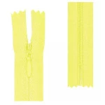 Ziper Imp Nylon Invisivel Zf 40 Cm C/10 Cor 106 - Amarelo Bebe