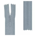 Ziper Imp Nylon Invisivel Zf 40 Cm C/10 Cor 119 - Cinza Claro