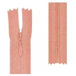 Ziper Imp Nylon Invisivel Zf 40 Cm C/10 Cor 147 - Salmon Claro