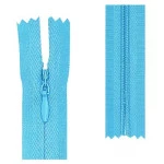 Ziper Imp Nylon Invisivel Zf 40 Cm C/10 Cor 199 - Azul Turquesa