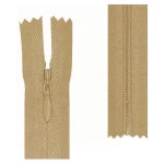 Ziper Imp Nylon Invisivel Zf 40 Cm C/10 Cor 298 - Bege Medio